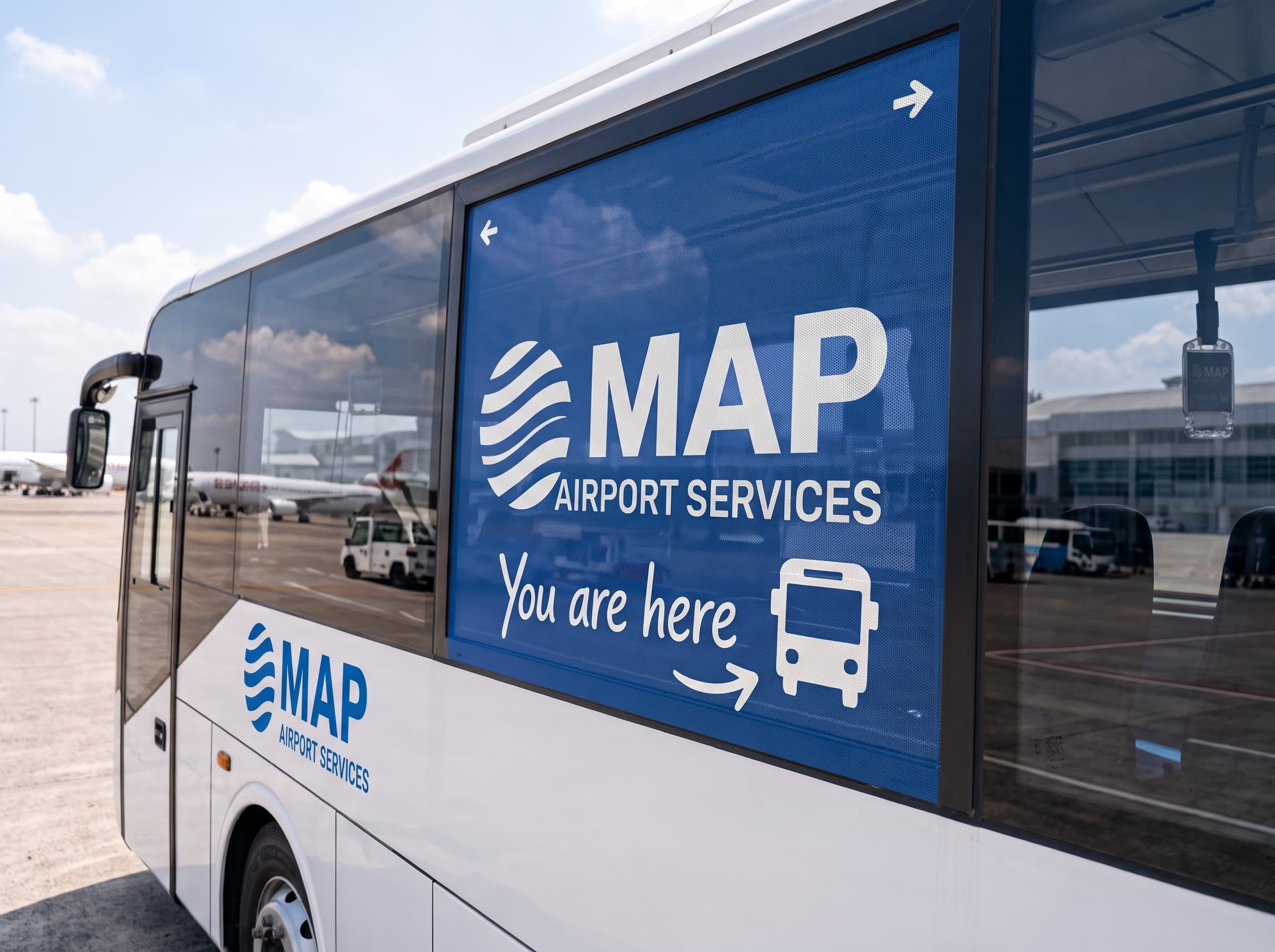 Airport Shuttle Advertising